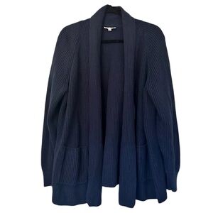 Haven Well Within Chunky Knit Cashmere Blend Open Shawl Collar Cardigan